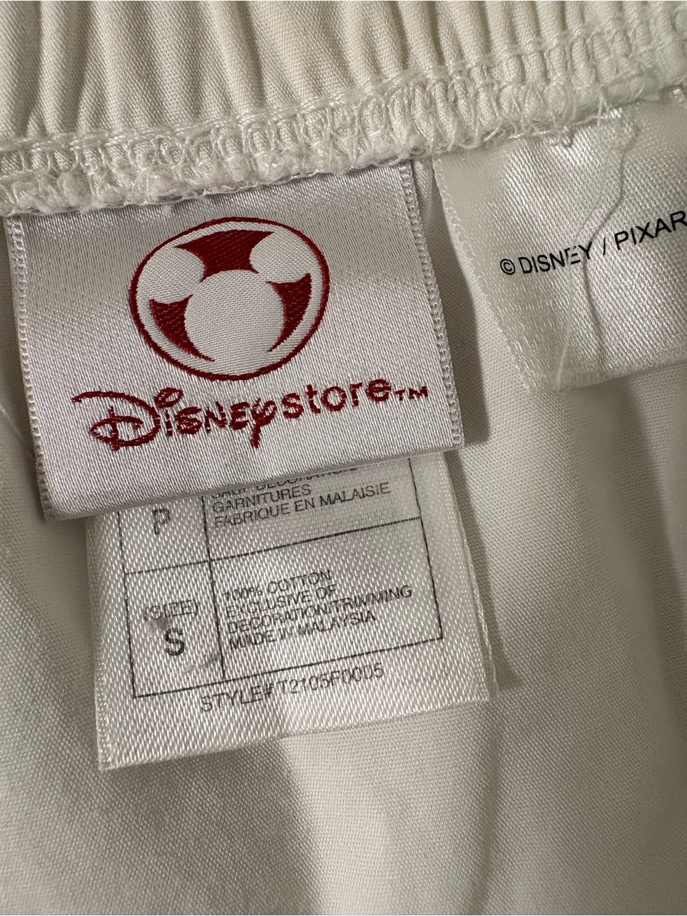 Disney White A-Line Skirt with Colorful Beach Character Border - Picture 3 of 4